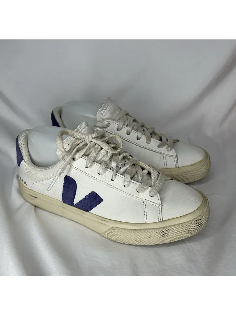 Veja Campo Cromefree Extra White Sneakers Low Top Casual Shoes Size 9